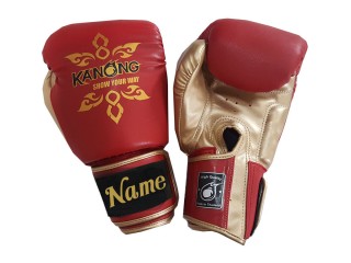 Gants de Muay Thaï personnalisés avec texte/logo brodé: KNGCUST-404