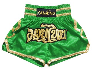 Kanong Short Muay Thai Enfants : KNS-121-Vert-K