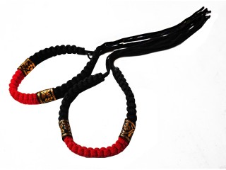 Arm band brassards de Boxe Thai : Style Thaï Noir/Rouge