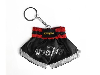 Porte-clés Kanong Muay Thai Shorts : Noir-Argent