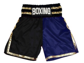 Short boxe anglaise Personnalisé : KNBSH-039-Noir-Marine