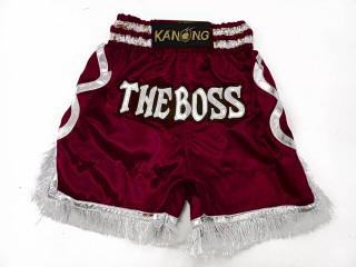 Short de boxe anglaise Personnalisé : KNBXCUST-2048-Marron