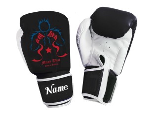 Gants de Muay Thai Personnalisés : KNGCUST-103 Noir