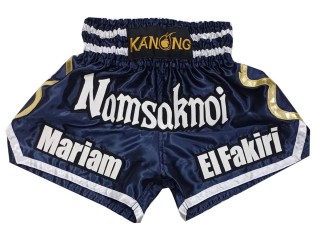 Short de Kickboxing  Personnalisé : KNSCUST-1250-Marine