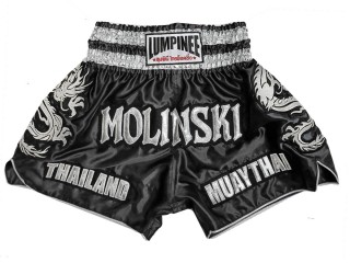 Short de Muay Thai Personnalisé : KNSCUST-1251-Noir