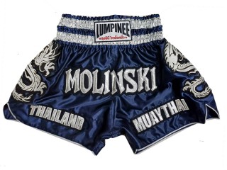 Short de Muay Thai Personnalisé : KNSCUST-1251-Marine